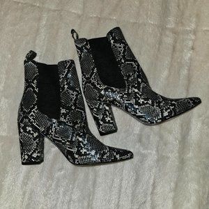 Steve Madden Snakeskin Booties